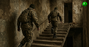 Военные на СВО. Иллюстрация создана «Кавказским узлом» с помощью ИИ в программе Copilot