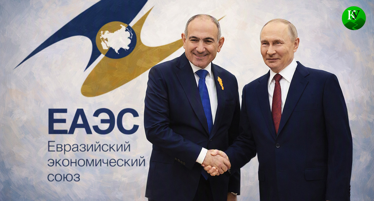 Пашинян и Путин. Иллюстрация создана «Кавказским узлом» с помощью ИИ в программе Copilot Пашинян и Путин. Иллюстрация создана «Кавказским узлом» с помощью ИИ в программе Copilot