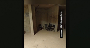 Shelter from drones in Krasnodar. Frame from video https://t.me/typodar/63214