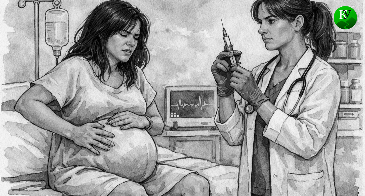 Беременная девушка в больнице. Иллюстрация создана «Кавказским узлом» с помощью ИИ в программе Copilot Беременная девушка в больнице. Иллюстрация создана «Кавказским узлом» с помощью ИИ в программе Copilot