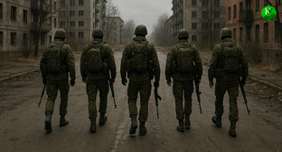 Военные на СВО. Иллюстрация создана «Кавказским узлом» с помощью ИИ в программе Copilot