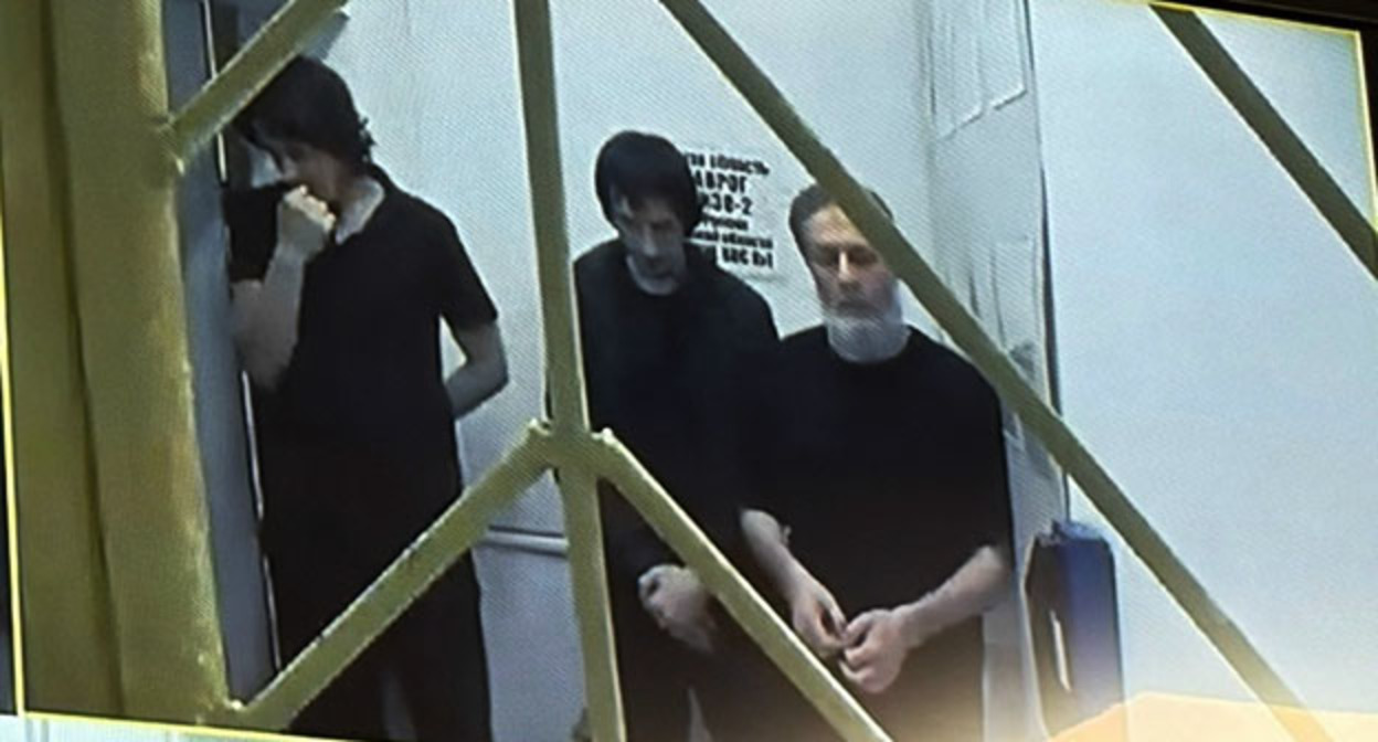 Кадр видеотрансляции во время суда. 4 сентября 2026 г. Скриншот видео Южный окружной военный суд Кадр видеотрансляции во время суда. 4 сентября 2026 г. Скриншот видео Южный окружной военный суд