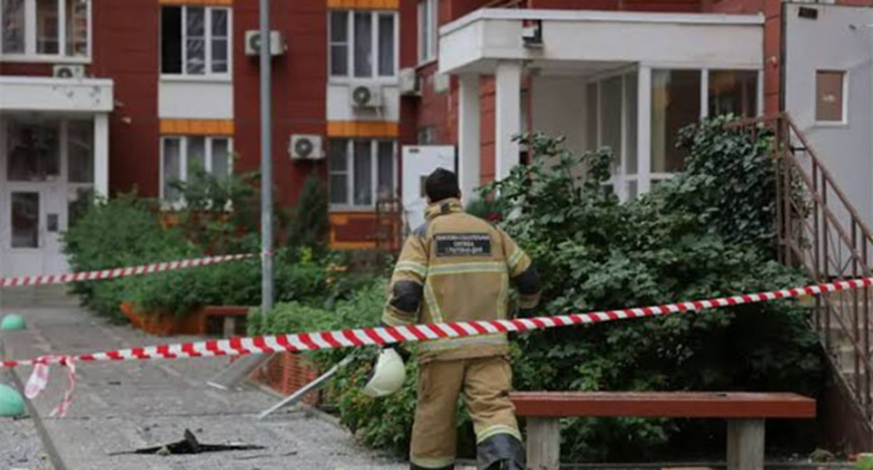Атака беспилотников в Ростовской области. Сентябрь 2026 г. Фото: Канал MAX Юрия Слюсаря