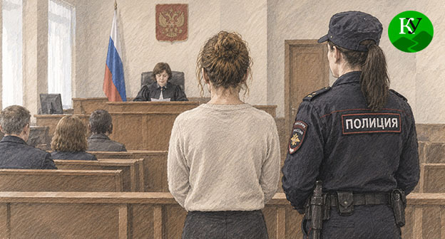 Женщина в зале суда. Иллюстрация создана "Кавказским узлом" при помощи ИИ в программе Copilot Женщина в зале суда. Иллюстрация создана "Кавказским узлом" при помощи ИИ в программе Copilot