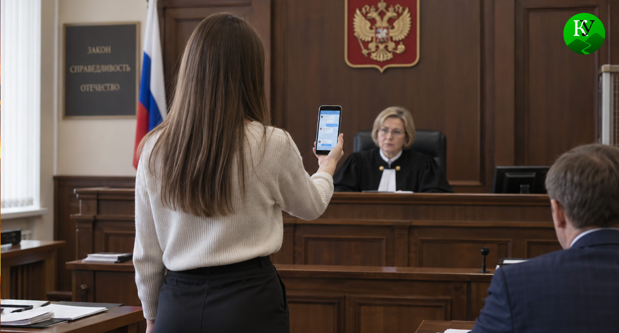 Девушка в суде. Иллюстрация создана «Кавказским узлом» с помощью ИИ в программе Copilot Девушка в суде. Иллюстрация создана «Кавказским узлом» с помощью ИИ в программе Copilot