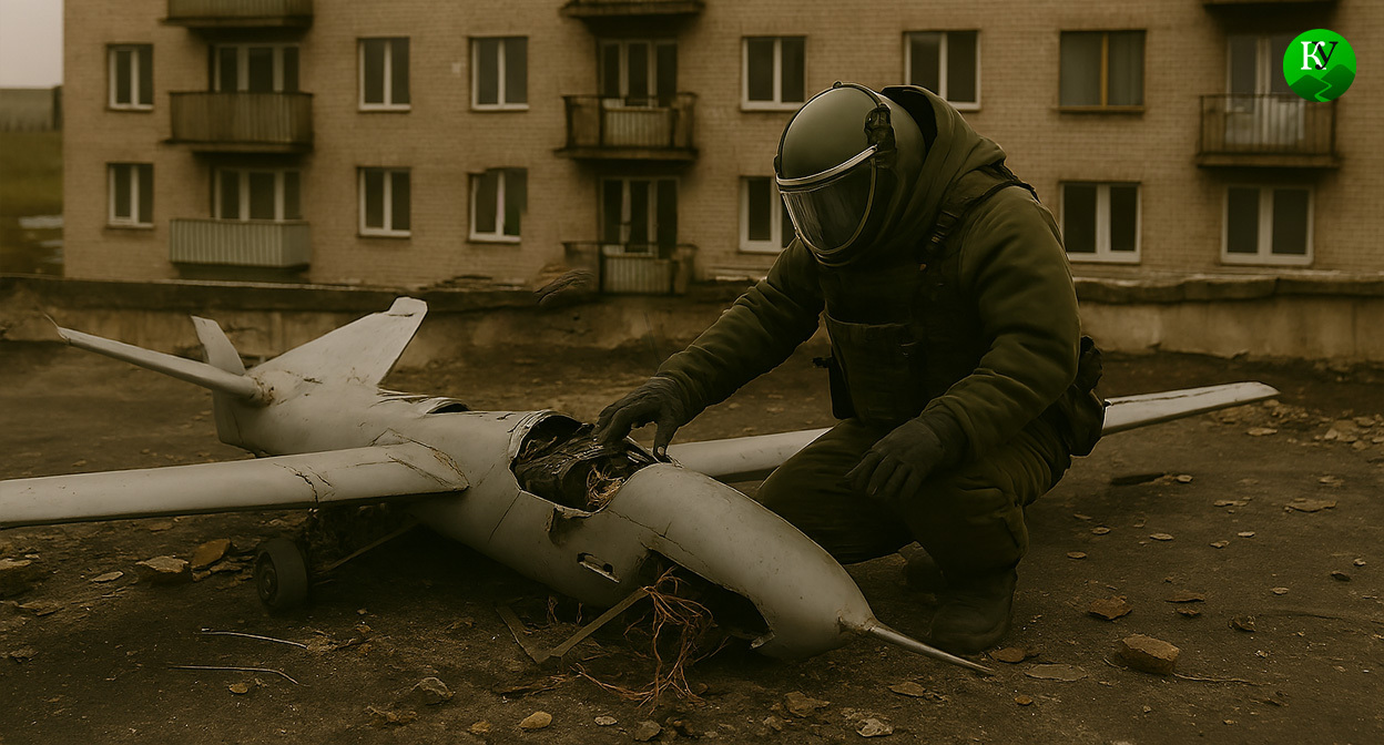 Обезвреживание обломков. Иллюстрация создана «Кавказским узлом» с помощью ИИ в программе Copilot