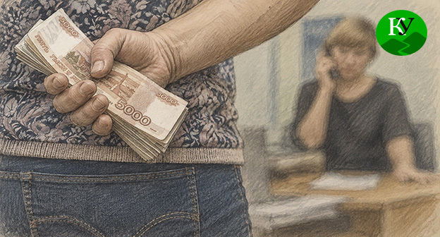 Мужчина держит денежные купюры. Иллюстрация создана "Кавказским узлом" при помощи ИИ в программе Copilot Мужчина держит денежные купюры. Иллюстрация создана "Кавказским узлом" при помощи ИИ в программе Copilot