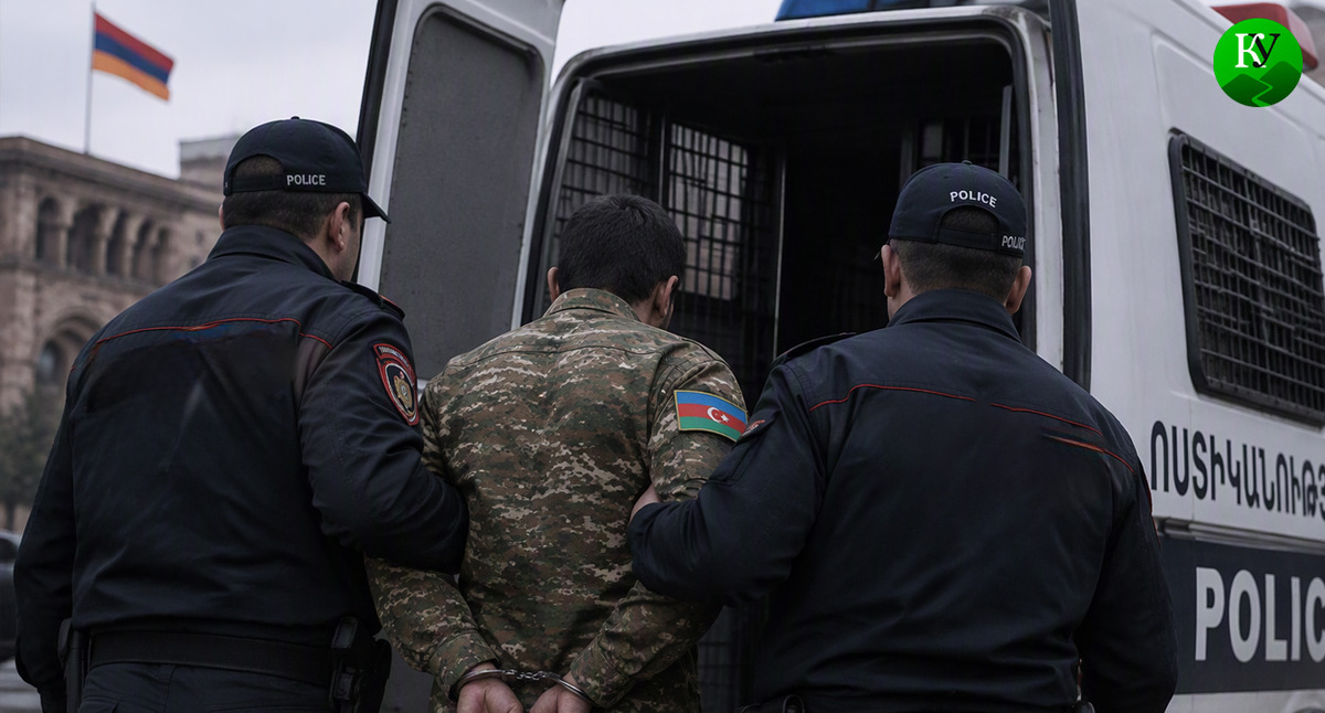 Арест военного. Иллюстрация создана «Кавказским узлом» с помощью ИИ в программе Copilot