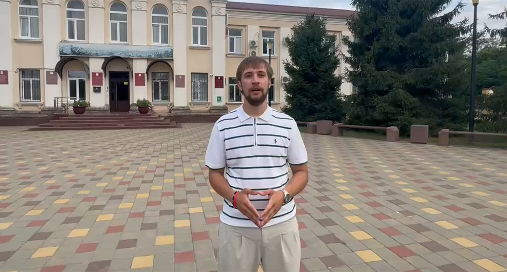 Владимир Козорог. Кадр из видео в телеграм-канале https://t.me/vova22kz Владимир Козорог. Кадр из видео в телеграм-канале https://t.me/vova22kz