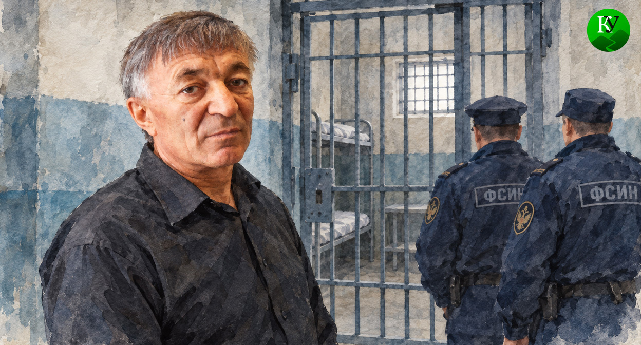 Давуд Адахов. Иллюстрация создана «Кавказским узлом» с помощью ИИ в программе Copilot