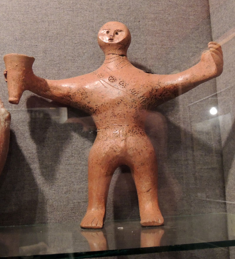 Фрагмент. Мужчина с чашой. 1 век до н.э. Курган "Керен".