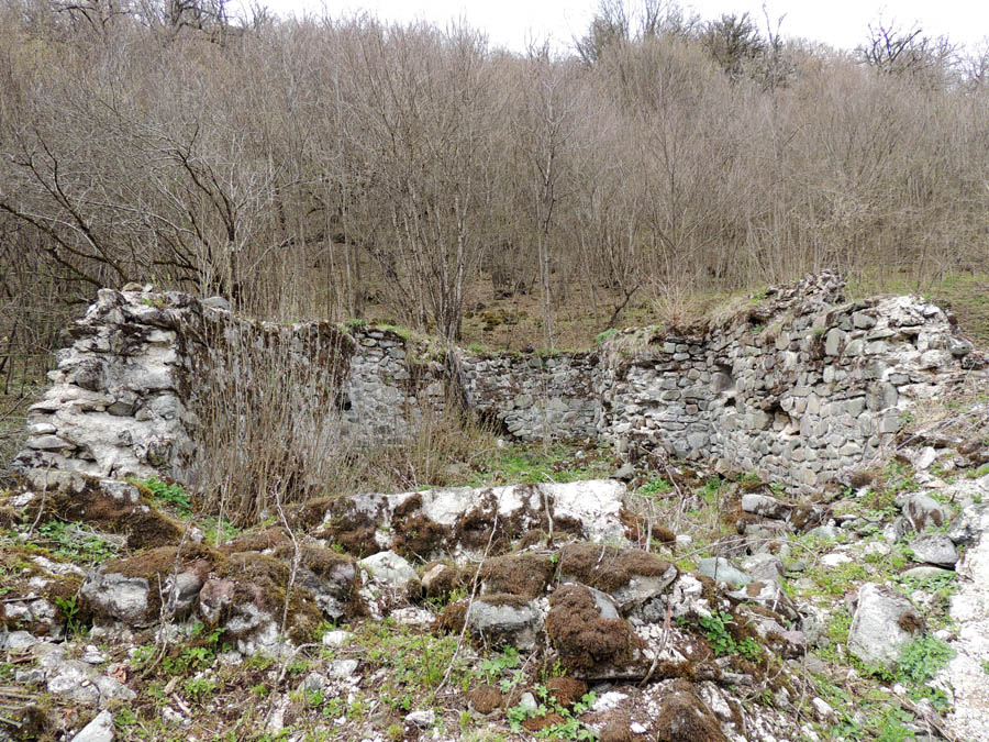 Развалины гостевого дома у монастыря "Дарбасут ехцы".