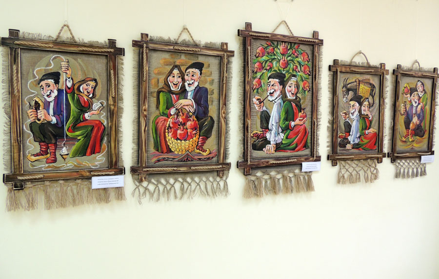 Декоративные работы Лианы Кочарян на тему "Арцахские мотивы".