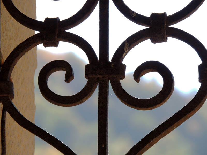 Решётка на первом плане. Решётка на первом плане.