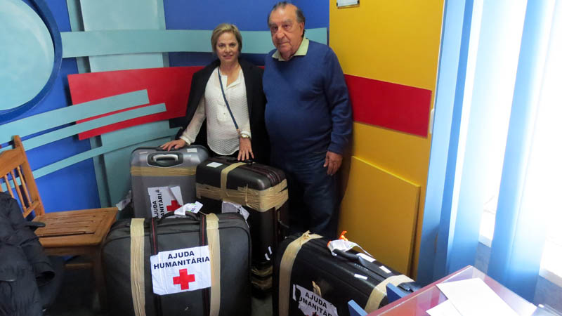 Благотворитель из Бразилии Krikor Tcherkesian со своей супругой. Благотворитель из Бразилии Krikor Tcherkesian со своей супругой.