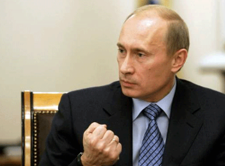 Путин после того, как узнал о сбитом самолёте. Фото взято из инета.
