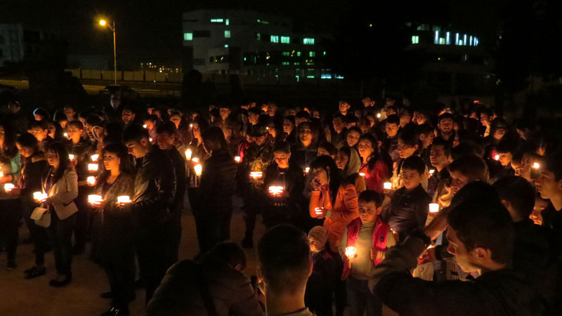 Акция молодёжи в связи со 101-ой годовщиной Геноцида армян 