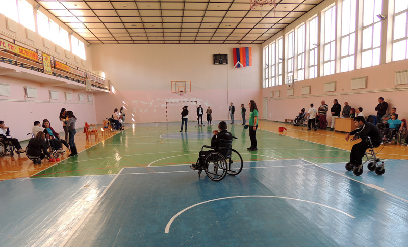 Спортивный зал АрГу, где прошёл чемпионат по бочча.
